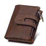 RFID Antimagnetic 11 Card Slots Vintage Genuine Leather Wallet For Men