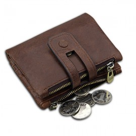 RFID Antimagnetic 11 Card Slots Vintage Genuine Leather Wallet For Men