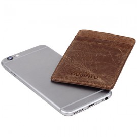 RFID Antimagnetic Genuine Leather Wallet 5 Card Slots Card Holder For Men