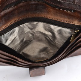 RFID Genuine Leather Casual 18 Card Slot Wallet Retro High Capacity Clutch Bags For Men