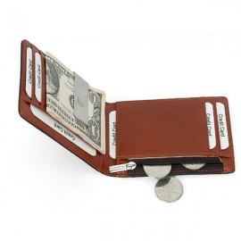 RFID Men Genuine Leather 9 Card Slot Card Holder Vintage Coin Purse