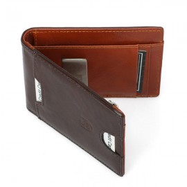 RFID Men Genuine Leather 9 Card Slot Card Holder Vintage Coin Purse