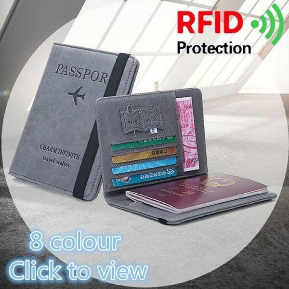 RFID Travel Multifunctional Travel Cover Case Card Slots Passport Storage Bag Wallet