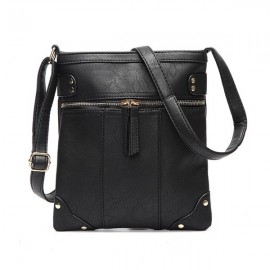 Simple Rivets Messenger Handbag Shoulder Bag Ladies Tote Crossbody Bags
