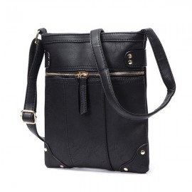 Simple Rivets Messenger Handbag Shoulder Bag Ladies Tote Crossbody Bags