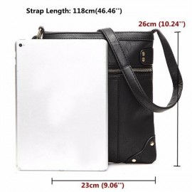 Simple Rivets Messenger Handbag Shoulder Bag Ladies Tote Crossbody Bags