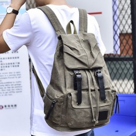 Vintage Canvas Casual  Waterproof Outdoor Travel Backpack