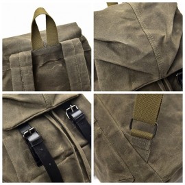 Vintage Canvas Casual  Waterproof Outdoor Travel Backpack