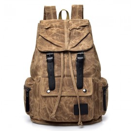 Vintage Canvas Casual  Waterproof Outdoor Travel Backpack