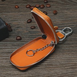 Vintage Genuine Leather Car Key Holder Key Bag Keychain Wallet For Men