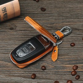 Vintage Genuine Leather Car Key Holder Key Bag Keychain Wallet For Men