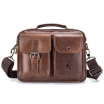 Vintage Genuine Leather Crossbody Bag Handbag For Men
