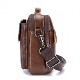 Vintage Genuine Leather Crossbody Bag Handbag For Men