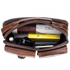 Vintage Genuine Leather Crossbody Bag Handbag For Men