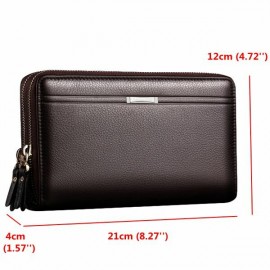 Waterproof PU Leather Clutch Bag Men Wallet  7 Card Holders Coin Bag Phone Bag