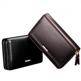 Waterproof PU Leather Clutch Bag Men Wallet  7 Card Holders Coin Bag Phone Bag