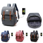 Waterproof USB Charging 11”13”15” MacBook Pro Laptop Oxford Backpack Travel School Bags