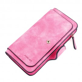 Woman Four Fold Wallet Purse 14 Card Slot PU Card Bag Multi-Slots 5.5 Inch Phone Bag