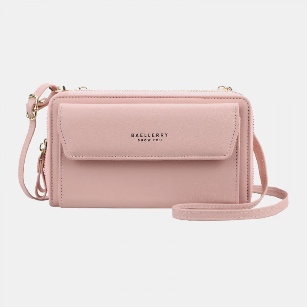 Women 12 Card Slots Large Capacity Phone Bag Crossbody Bag