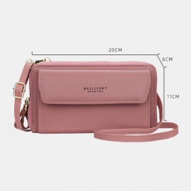 Women 12 Card Slots Large Capacity Phone Bag Crossbody Bag