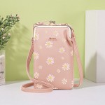Women 13 Card Slots Phone Bag Daisy Crossbody Bag