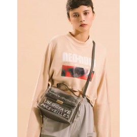 Women 2 Pcs Handbag Set Laser Sweet Lady like Transparent Crossbody Bag Suit