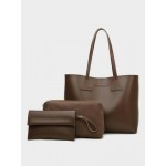 Women 3 PCS Large Capacity Handbag Shoulder Bag Tote