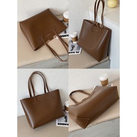Women 3 PCS Large Capacity Handbag Shoulder Bag Tote