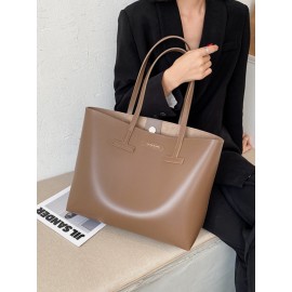 Women 3 PCS Large Capacity Handbag Shoulder Bag Tote