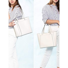 Women 3Pcs Multi-pocket Large Capacity 13.3 Inch Laptop Key Solid Tote Shoulder Bag with Purse Organizer Insert