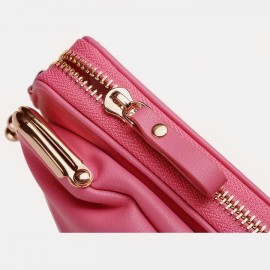 Women 9 Card Slots Phone Bag Solid Crossbody Bag