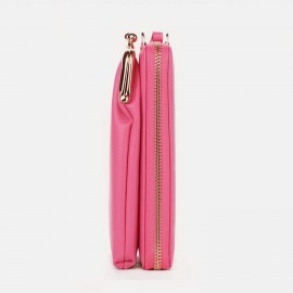 Women 9 Card Slots Phone Bag Solid Crossbody Bag