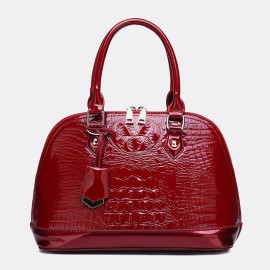 Women Alligator Multi-pocket Large Capacity Handbag
