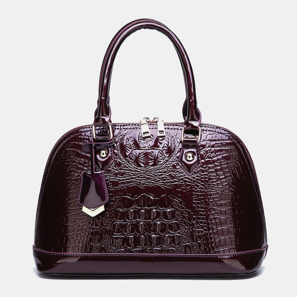 Women Alligator Multi-pocket Large Capacity Handbag