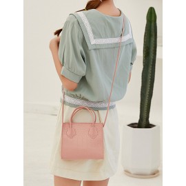 Women Alligator Square Bag Satchel Bag Crossbody Bag Handbag