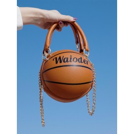 Women Basketball Football Chains Casual Handbag Crossbody Bag