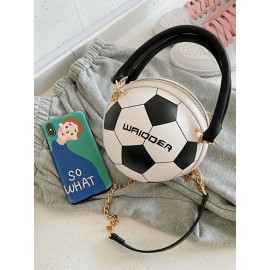 Women Basketball Football Chains Casual Handbag Crossbody Bag