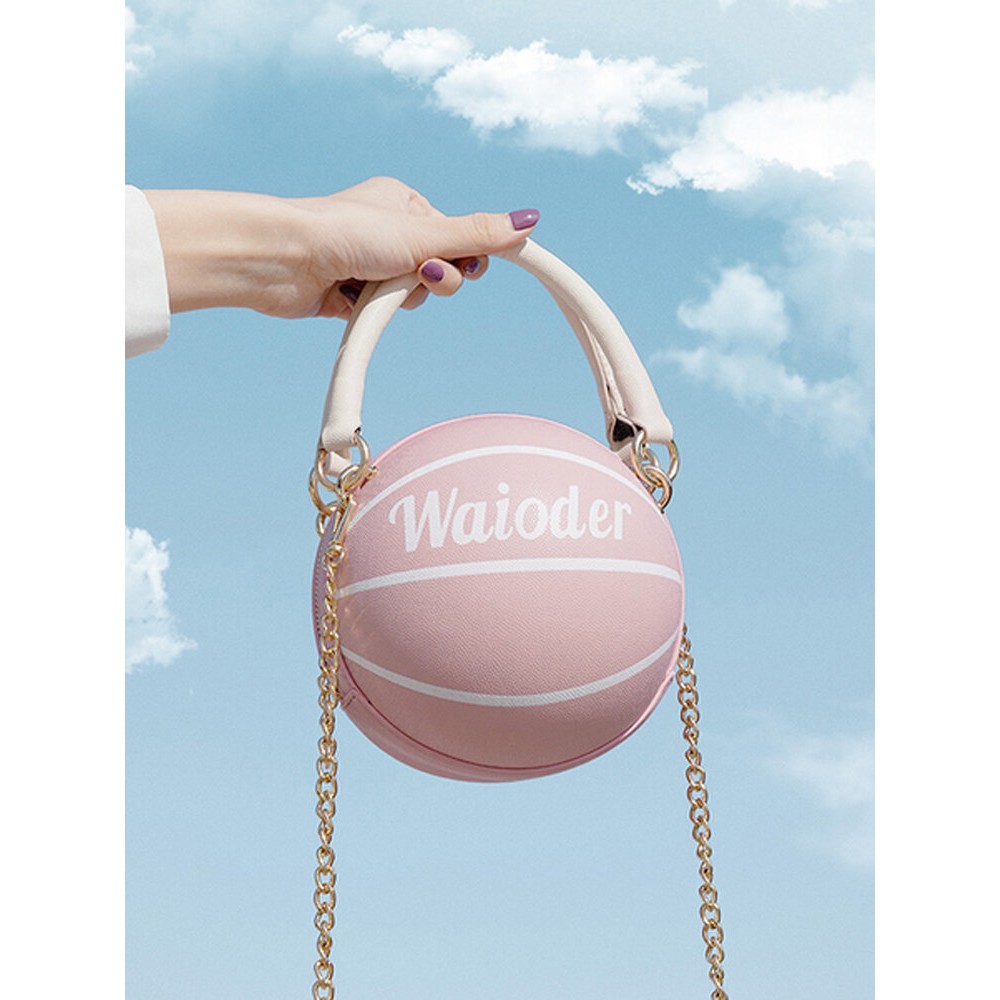 Women Basketball Football Chains Casual Handbag Crossbody Bag