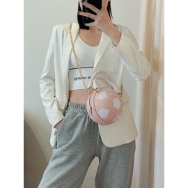 Women Basketball Football Chains Casual Handbag Crossbody Bag