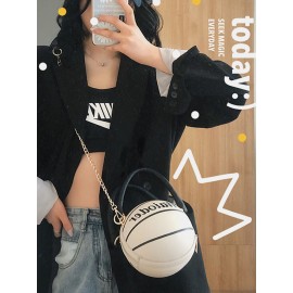 Women Basketball Football Chains Casual Handbag Crossbody Bag