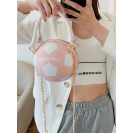 Women Basketball Football Chains Casual Handbag Crossbody Bag