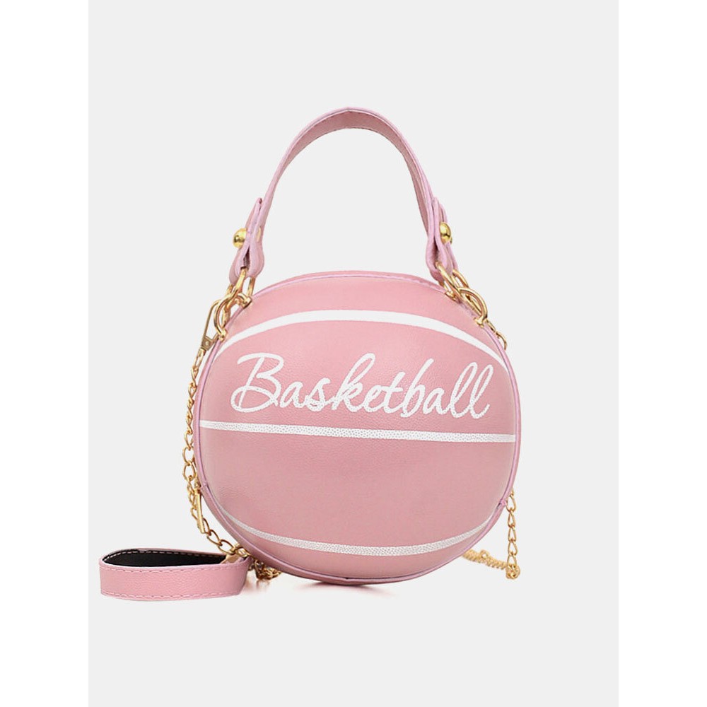 Women Basketball Football Chains Handbag Crossbody Bag
