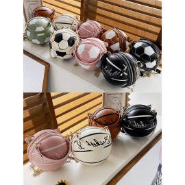 Women Basketball Football Chains Handbag Crossbody Bag