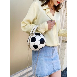 Women Basketball Football Chains Handbag Crossbody Bag