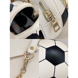 Women Basketball Football Chains Handbag Crossbody Bag