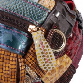 Women Bohemian Large Capacity Genuine Leather Handbags Patchwork Handmade Crossbody Bags