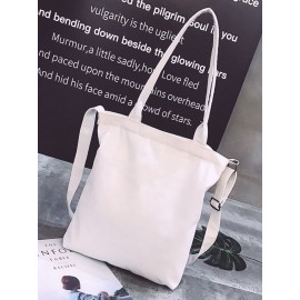 Women Canvas Cat Print Handbag Shoulder Bag Tote
