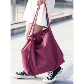 Women Canvas Large Capacity Handbag Shoulder Bag Tote