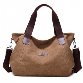 Women Canvas Large Capacity Shoulder Bags Handbags Casual Crossbody Bags