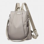 Women Casual Anti-theft Shoulder Bag Solid Backpack